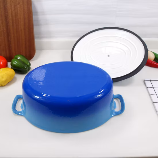 중국 크기 30X23cm에서 타원형 에나멜 주철 로스터 제조 업체